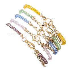 Braccialetti con perle di vetro e perline di conchiglie&nbsp;BJEW-JB13078