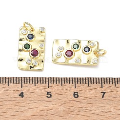 Pendentifs en laiton avec zircon cubique micro pavé&nbsp;KK-K428-03G