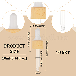 Gerade Augentropfen aus Glas&nbsp;LS-MRMJ-WH0075-60B-01