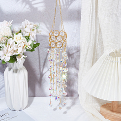 Attrape-soleil suspendus en cristal et fer&nbsp;HJEW-SP0001-88B