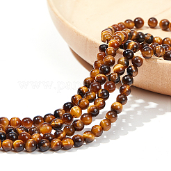 4 filo di perline di occhio di tigre naturale&nbsp;G-NB0004-96