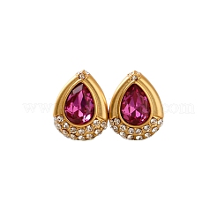 Aretes con pavé de latón y circonitas cúbicas&nbsp;WG20E7A-02