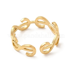 Anillo abierto con inicial 