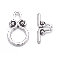 Anello fermagli toggle in lega stile tibetano&nbsp;A1011Y