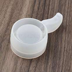 Moules à bougies en silicone ronds et plats avec poignée&nbsp;SIMO-G010-02B