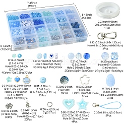 Kit per realizzare cinturini per cellulare fai da te color oceano&nbsp;DIY-FS0006-56