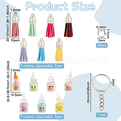 Kit fai da te per realizzare portachiavi a forma di bicchiere di succo luminoso&nbsp;DIY-OC0010-88