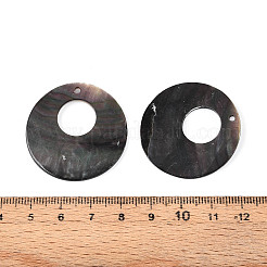 Natürliche schwarze Lippe Shell Anhänger&nbsp;SHEL-N038-18
