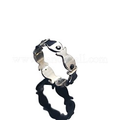 Anelli in acciaio inossidabile 304 con strass&nbsp;FS-WGD0A58-01