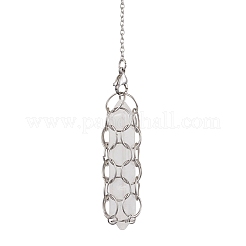 Pochette en macramé avec chaîne en acier inoxydable 304&nbsp;PALLOY-JF02877-03