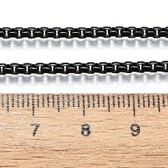 304 Edelstahl-Boxkettenhalsketten&nbsp;NJEW-P244-01B