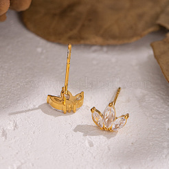Pendientes de flor de acero inoxidable 304&nbsp;X-WA7046