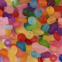 500 Stück 5 transparente Acrylperlen im Stil&nbsp;FACR-PJ0001-04