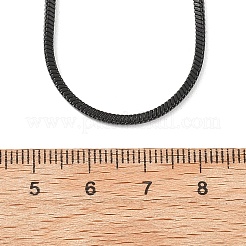 2 mm quadratische Schlangenkettenhalsketten aus 304 Edelstahl für Damen&nbsp;NJEW-B131-01A-EB