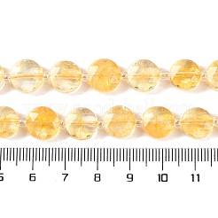 Stränge aus erhitzten natürlichen Citrinperlen&nbsp;G-N342-17