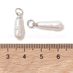 Natürliche barocke Keshi-Perlenanhänger&nbsp;PALLOY-JF05493-02