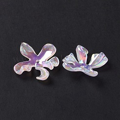 Capuchons de perles acryliques placage irisé arc-en-ciel&nbsp;OACR-A017-09