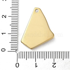 Pendentifs en acier inoxydable 316 avec placage sous vide PVD&nbsp;STAS-C090-07G-03