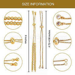 5pcs 5 Arten Messingkettenarmband machen&nbsp;KK-SZ0001-56