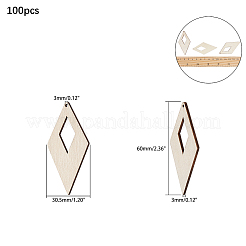 Pendentifs  gros en bois&nbsp;WOOD-PH0008-84