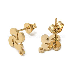 Accesorios para pendientes de acero inoxidable 304 con revestimiento iónico (IP)&nbsp;STAS-I206-16G