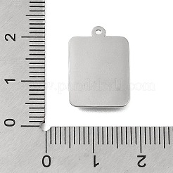 304 Edelstahl Anhänger Strass Fassungen&nbsp;STAS-D192-05P