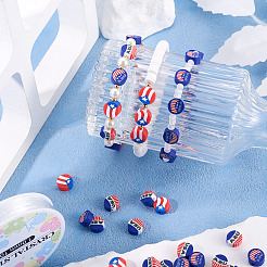 300pcs 3 Arten handgemachte Polymer-Ton-Perlen&nbsp;CLAY-TA0001-69