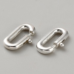 925 fermoir anneaux ressorts en argent massif&nbsp;FIND-WH0424-14S