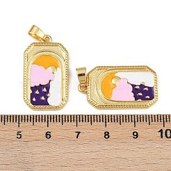 Ciondoli smaltato in ottone&nbsp;KK-L190-016G-01