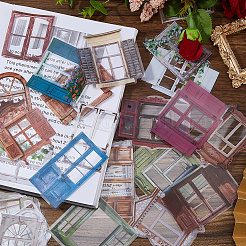 6 Set 6 Farben Fenstermotiv Haustier wasserdichte selbstklebende Aufkleber&nbsp;DIY-DC0004-09