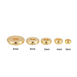 Set di perline distanziatrici in ottone da 75 pz 5 dimensioni&nbsp;KK-LS0001-06G