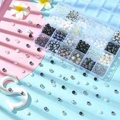 Kits zur Herstellung von Halsketten und Armbändern aus der Schwarz-Weiß-Serie zum Selbermachen&nbsp;DIY-CJ0001-75