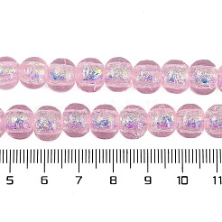 Handgefertigte Stränge aus Folien-Bunte Malereiperlen&nbsp;FOIL-K003-04B