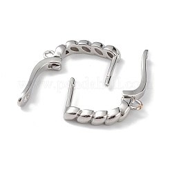 Ottone risultati hoop orecchino&nbsp;ZIRC-L097-057P