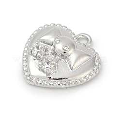 Colgante micropavé cubic zirconia de latón&nbsp;KK-Z094-01P-02