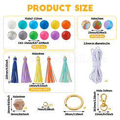 Kit de fabrication de bracelet porte-clés bricolage&nbsp;DIY-TA0004-20