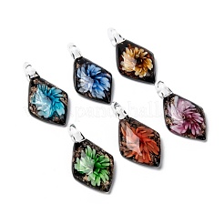 Handgefertigte Goldsand Murano große Anhänger&nbsp;LAMP-S062-B