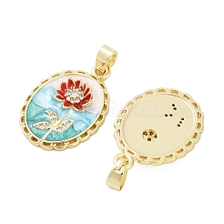 Pendenti in zirconi cubici trasparenti in micro pavè di ottone&nbsp;LS-KK-L235-05C-G