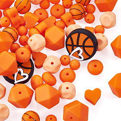 67 pz 7 stili di palline sportive in silicone&nbsp;SIL-TA0003-47B
