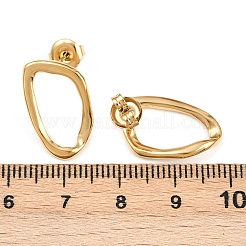 Boucles d'oreilles à tige en acier inoxydable 304 avec pépites&nbsp;EJEW-I320-17G