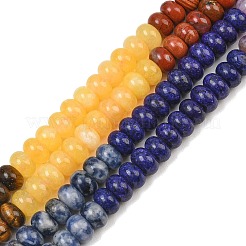 Fili di perle naturali di giada bianca&nbsp;G-NH0006-A14-01