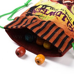 Bolsas de almacenamiento de tela de algodón de halloween&nbsp;ABAG-A005-01A