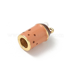 Ciondoli smaltato in ottone&nbsp;KK-CBA1717-03G-01
