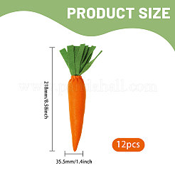 Tema pasquale imitazione carota tessuti non tessuti e decorazione in poliestere&nbsp;DJEW-WH0015-201