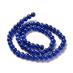 Chapelets de perles rondes en jade de Mashan naturelle&nbsp;G-D263-6mm-XS09