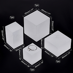 4 Stück 3 Stil Acryl Dekoration Zubehör Display Basen für Schmuck Präsentation&nbsp;ODIS-PH0001-42