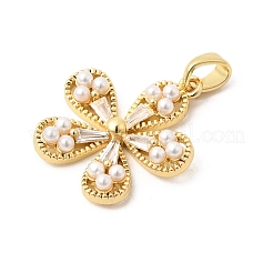 Pendentifs en laiton zircon cubique transparent&nbsp;KK-B179-03G