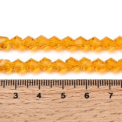 Nachahmung österreichischer Kristall 5301 Doppelkegelperlen&nbsp;GLAA-S026-6mm-12