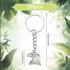 20 porte-clés aigle en alliage&nbsp;KEYC-DC00042