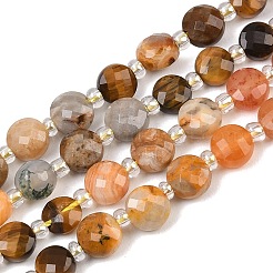 Fili di perline di agata pazza naturale&nbsp;G-Z135-B06